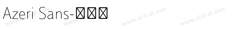 Azeri Sans字体转换